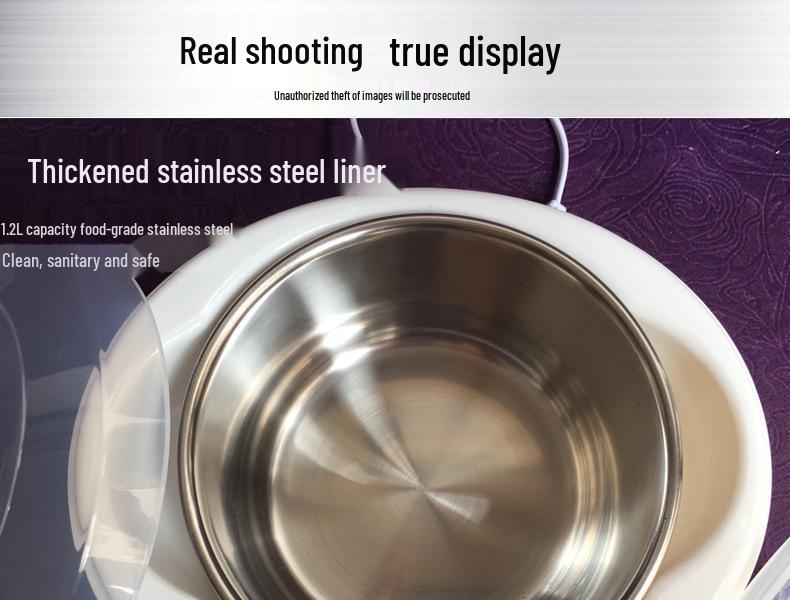 Rustfritt stål 1L Automatisk Yoghurtmaskin - Kompakt husholdningsapparat for yoghurt, natto og risvin