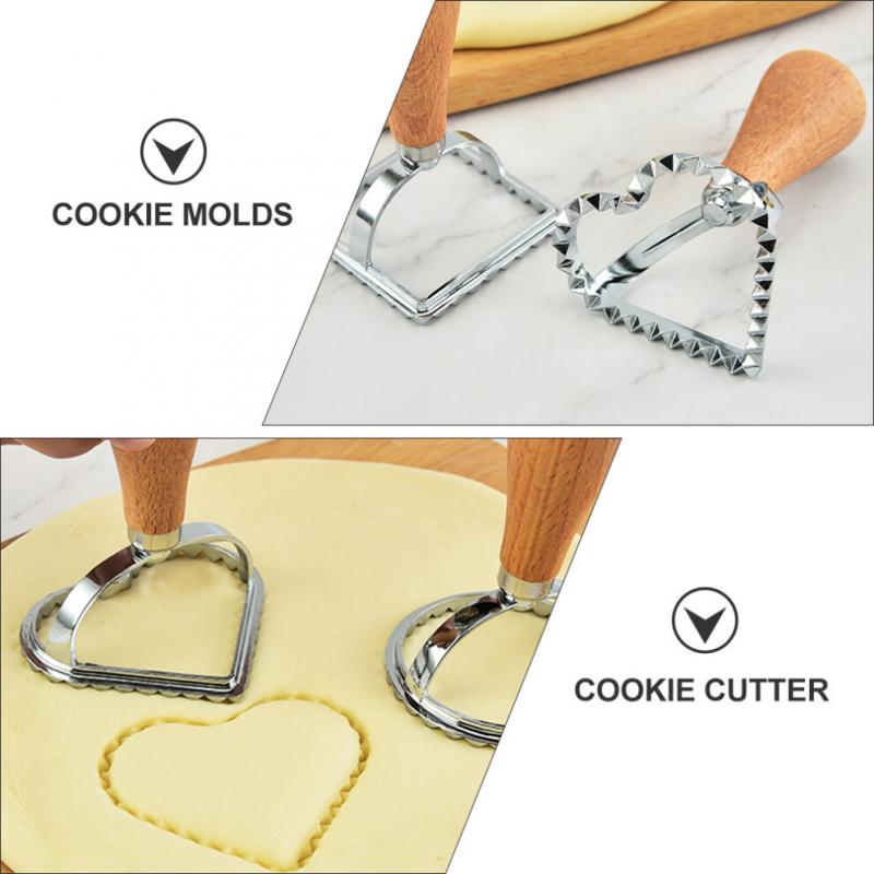 3pcs Heart Cake Cutters For Baking Desserts And Pastry Making