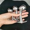S/M/L metalowa stalowa wtyczka analna prostata G-spot masażer sonda Expander Perlen Dildo korek analny zabawki erotyczne dla dorosłych mężczyzn kobiet