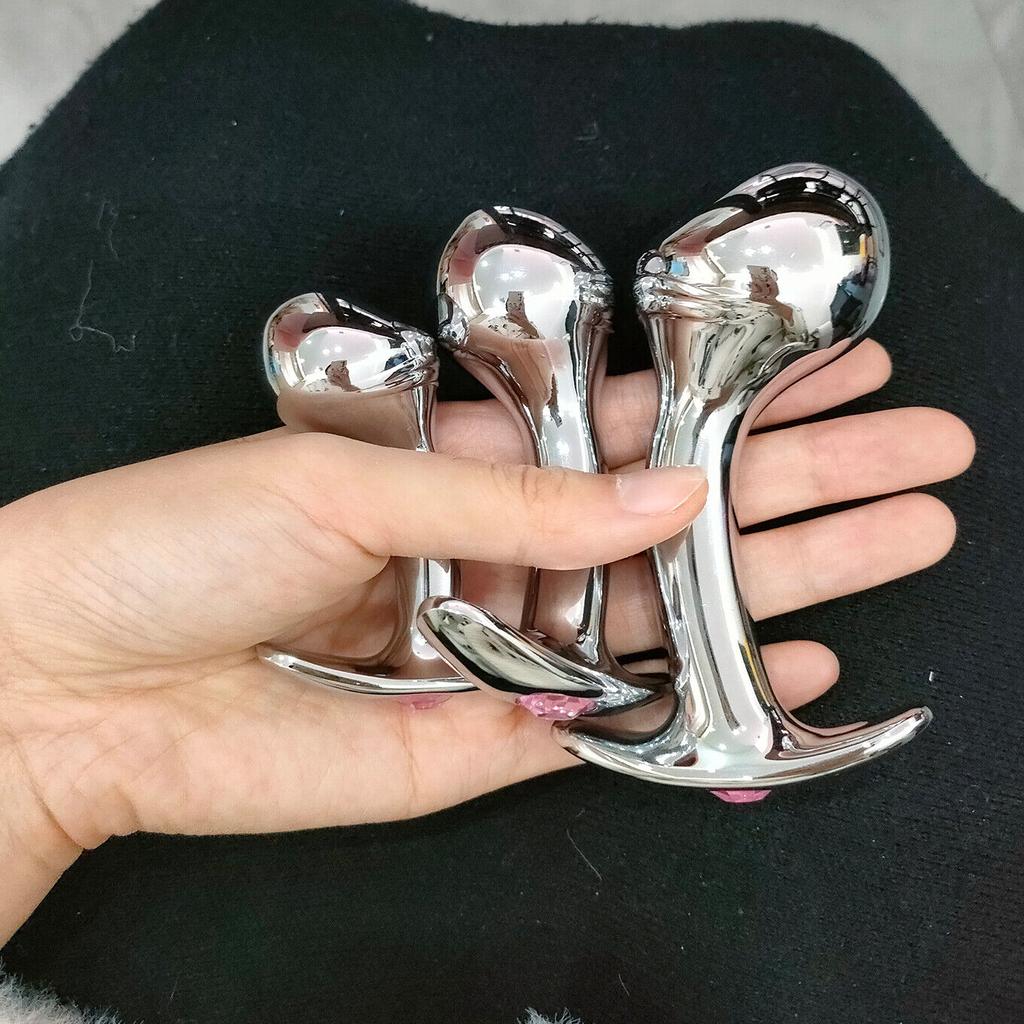 S/M/L metalowa stalowa wtyczka analna prostata G-spot masażer sonda Expander Perlen Dildo korek analny zabawki erotyczne dla dorosłych mężczyzn kobiet