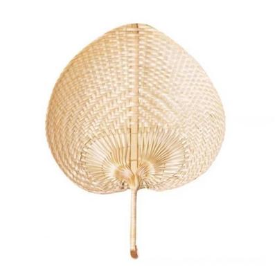 Ventilateur Léger en Feuille de Palmier Tissé à la Main Ventilateur en Rotin Cadeaux pour Invités Ventilateur en Bambou Décoration d'Intérieur d'Été