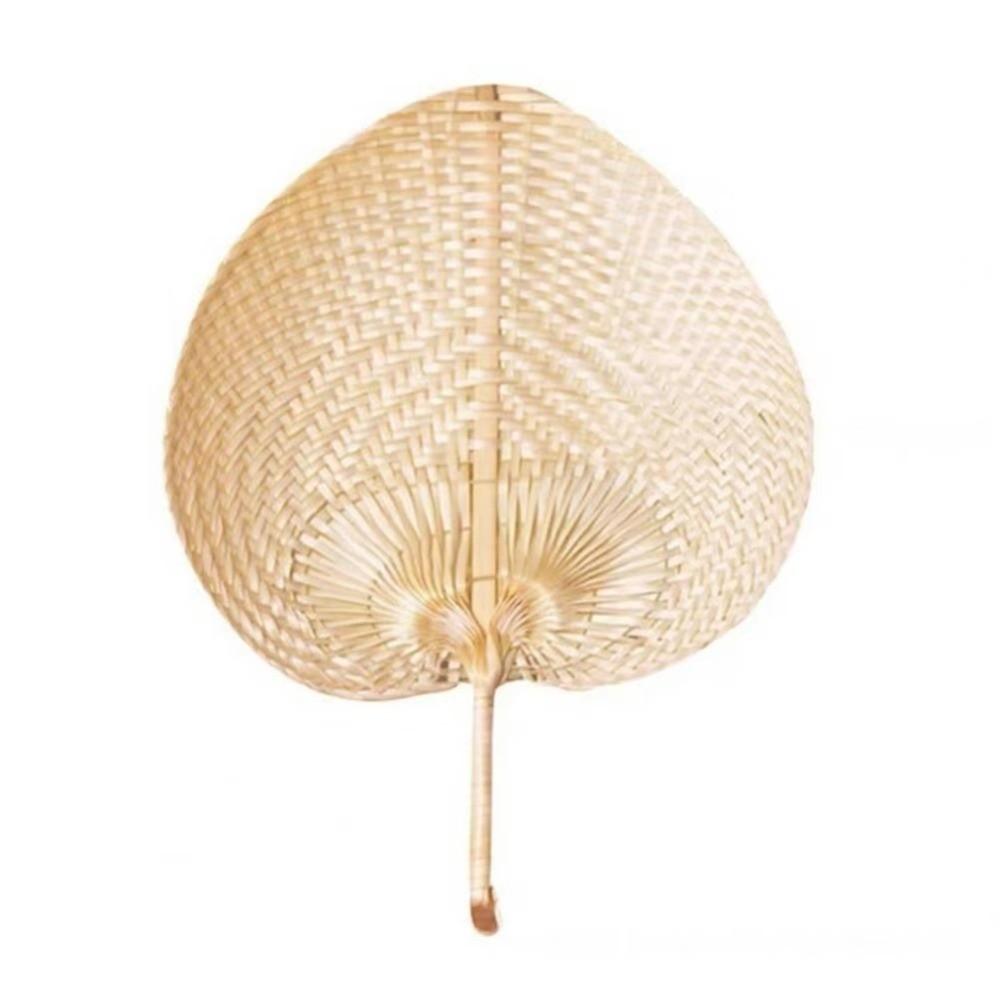Lightweight Bamboo Fan Hand Weaving Summer Cooling Fan Guest Favors Palm Leaf Fan Summer Accessory