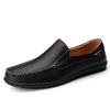 Spring and Summer Men's Casual Leather Shoes Large Size Lazy Shoes British Cowhide Beanie Shoes Trendy Shoes Men's Shoes Trendy Shoes