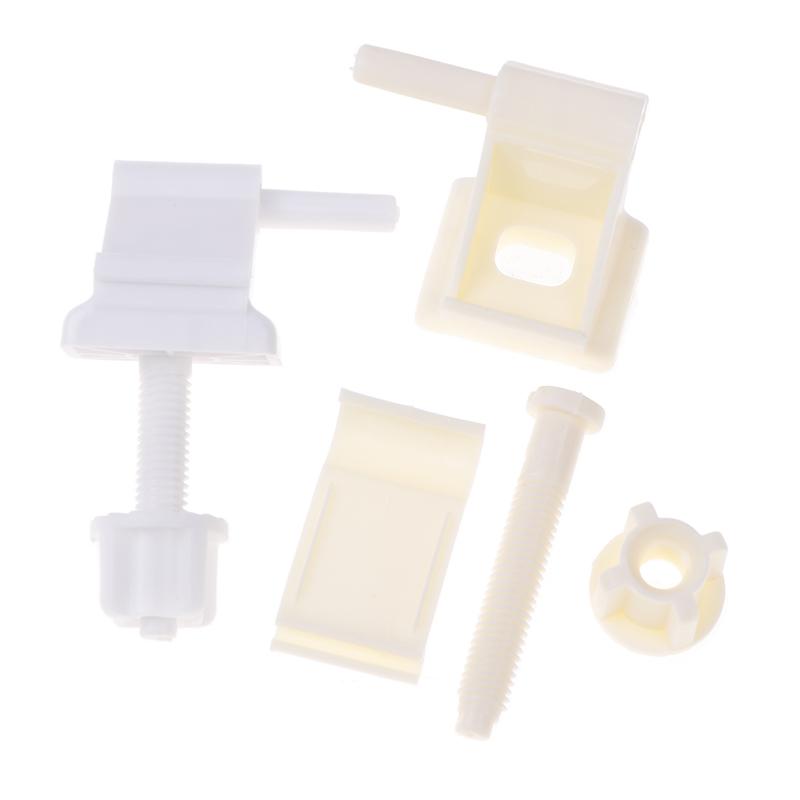 Tuvalet Kapağı Menteşe Değiştirme Kiti Plastik Tuvalet Kapağı Aksesuarları Sabitleme Vidaları Somun Tuvalet Kapağı Menteşeleri Çoğu Tuvalet Kapağı İçin