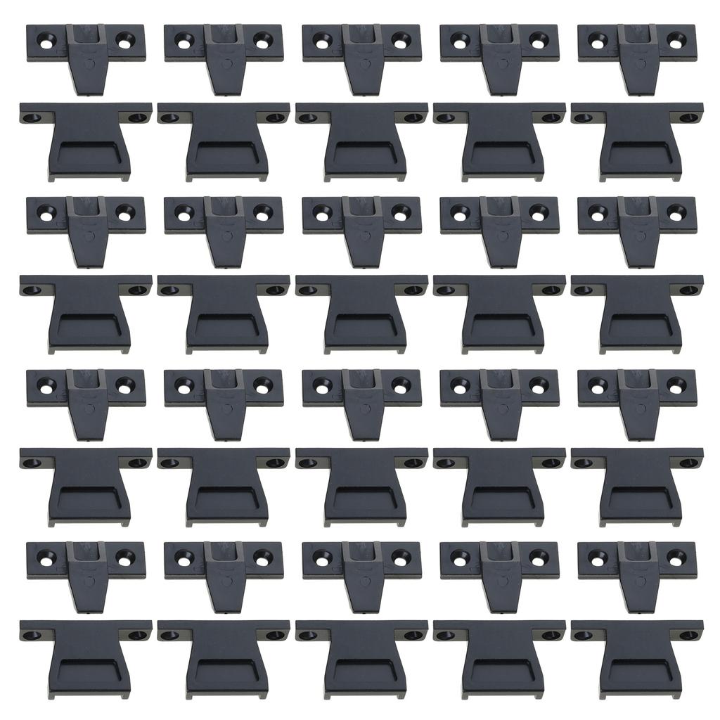 20Pcs Push In Plinth Fasteners Fittings Press Fit Panel Clip Furniture Connectors Bracket Plastic Connection Fasteners