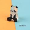 Glowing Panda Mini Figurines Miniature Panda Micro Landscape Ornament Glowing In Dark Miniature Flower Potted Decor(5pcs/set )