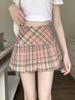 Spring & Summer Sexy Retro Plaid JK Pleated A-Line Skirt