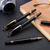 Insert Metal Signature Pen Business Gift Ballpoint Pen Rotating Pen Cap Crystal Head Top Black Ink Logo Printing