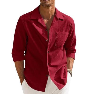 Men’s Casual Cotton Blend Stylish Solid Shirt for Beach, Office & Everyday Wear