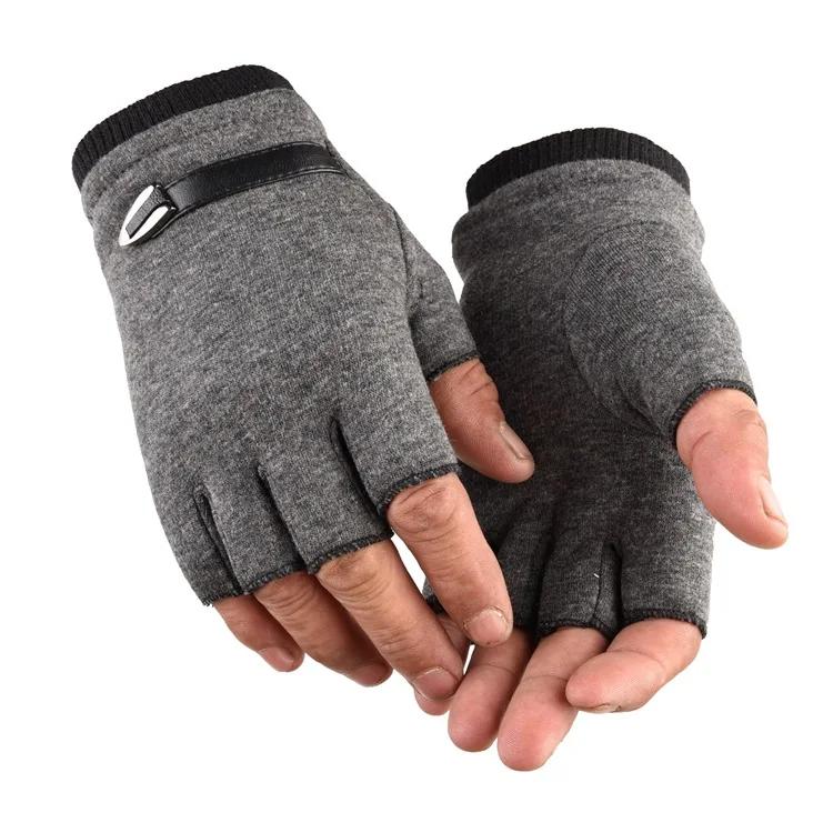 

Handsome and Fashionable Autumn and Winter Cycling Half Finger Gloves and Sports Anti Slip Gloves L