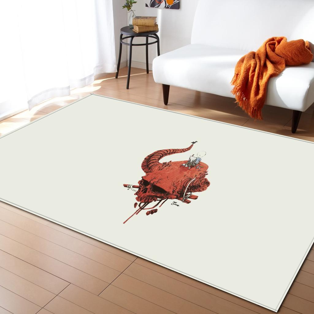 Skull Living Room Carpet Bedroom Dining Room Floor Mat