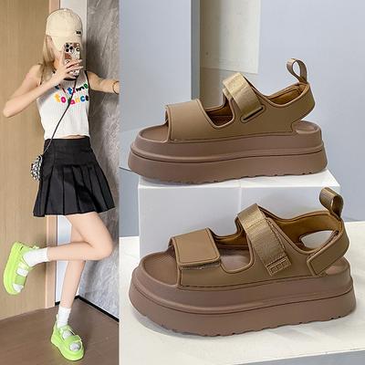 Summer Thick-soled Sandals Brand Comfortable Cool Buckle High-quality Sandals Open-toed Lightweight Casual Versatile Sandals