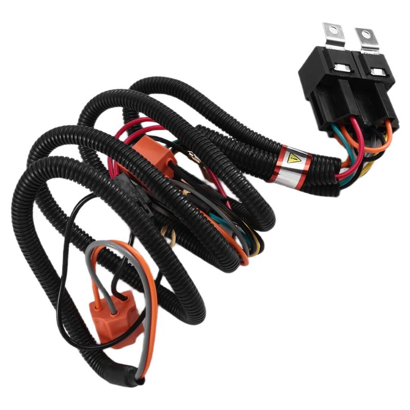 Car H4 12V LED Headlights Relay Wiring Harness Kit High Low Enhancer Car Accessories