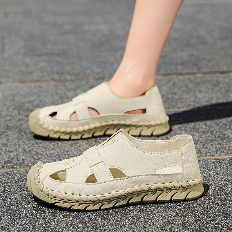 Women's Sandals Summer Pink Mary Jane Men Beach Shoes Closed Toe Casual Walking Sandals Plus Size