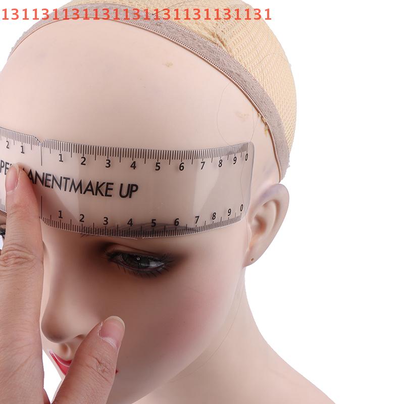 Universal Reusable Semi-Permanent Makeup Guide Ruler Measure Tool Eyebrow Stencil Template for Grooming Brow Shaping Styling