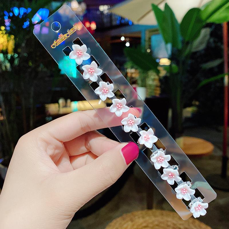 Princess Crown Baby Clip Hairstyle Children's Pearl Rhinestone Bean Buckle Hairpin Children's Girl Disc Hair Small Buckle Grab