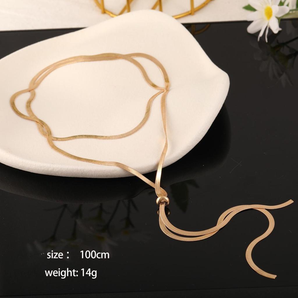 Elegant Y-Shaped Necklace, Simple And Chic Jewelry, Suitable For Daily Wear, All-Year-Round