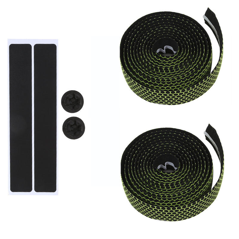 1 Set Bike Handlebar With Road Bike Handlebar With Shock Absorber Bike Honeycomb Handlebar (sticker Shape Random) Bike Accessories