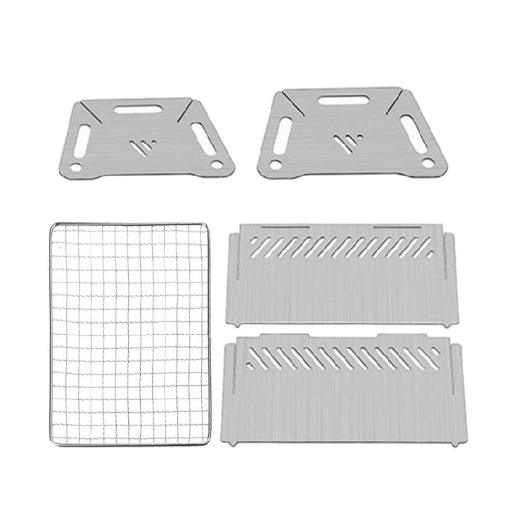 BBQ Grill Charcoal Folding Card Grill BBQ Stove For Camping Picnics Hiking Party