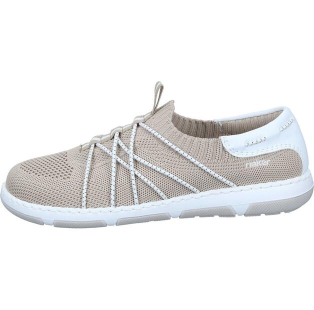 

Женские слипоны Rieker 42450 бежевые 37