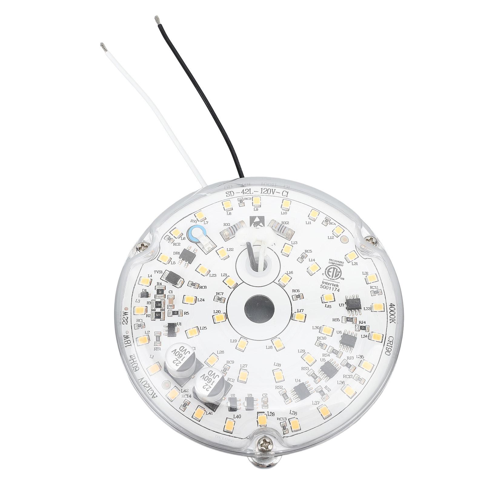 

3,93-дюймовый потолочный вентилятор, сменный светодиодный светильник, профессиональный светильник с регулируемой яркостью, 18 Вт, переменный ток, 120 В, 2000 лм, светодиод с магнитным креплением Nature Light 4000K