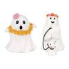 jijijing Halloween Ghost Figurine, Spooky Resin Statue, Classic Decoration for Indoor Outdoor Tabletop Decor, Durable Retro Ornament Gift