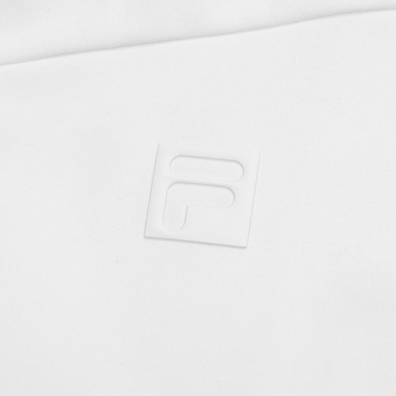 FILA Golf Series Simple Casual Sports Outdoor Elastic Comfortable Warm Knit Long Sleeve Polo Shirt Men tops Jade-White A11M545220FWT