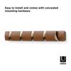 Umbra Wall Hook, Wall Hanger, Storage Hook, Wooden, 23188501227, Walnut/Gold