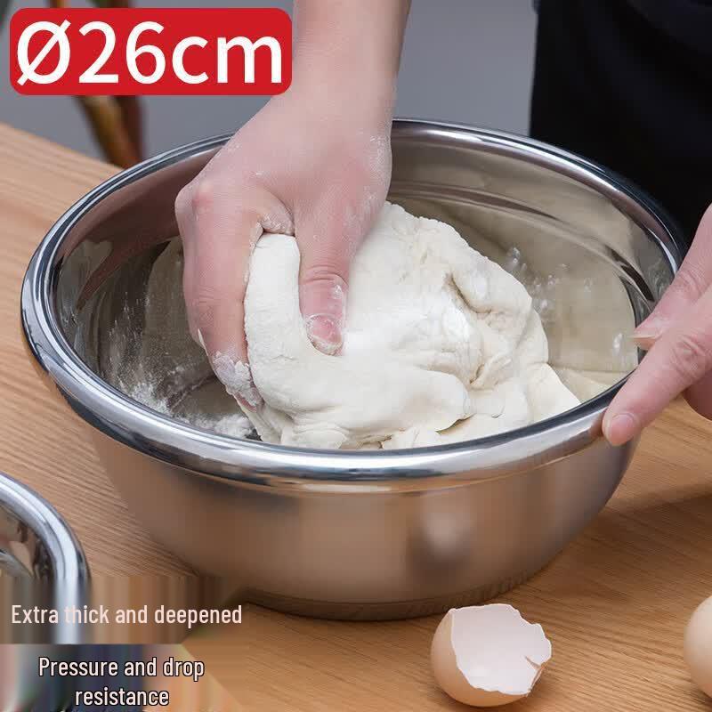 CHAHUA 26cm Stainless Steel Mixing Bowl
