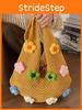 Cotton Tote Bag For Women With Large Capacity For Casual Travel And Beach Days