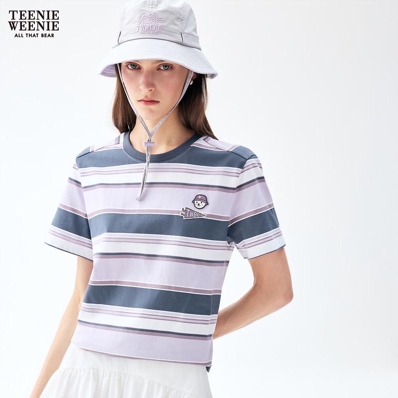 Teenie Weenie Bear Cartoon Stripe Women's T-Shirt