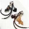Bag Charm New Fashion French Bulldog Tassel Women Cute Bag Accessory PU Leather Car Key Ring Pendant