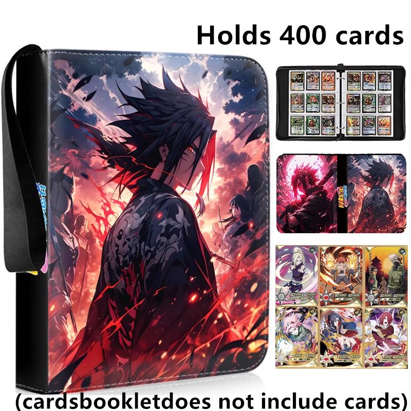 400pcs/900pcs Naruto Card Album Book Folder 4/9 Card Slots Collections Zipper Double Pocket Zipper Card Binder Holder