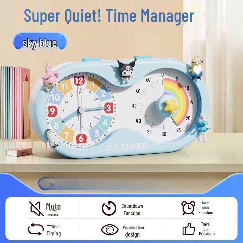 Student Visual Timer: Silent Alarm Clock & Homework Time Manager for Self-Discipline