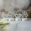Heart Candlestick Molds Love Heart Candle Holder Molds with Base for DIY Craft Tealight Candle Holder Room Decorations