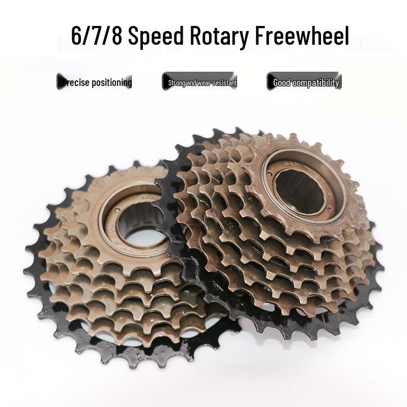 6/7/8-Speed Mountain Bike Freewheel: 13-28T Gears, 21/18/24-Speed Transmission Cycling Accessory