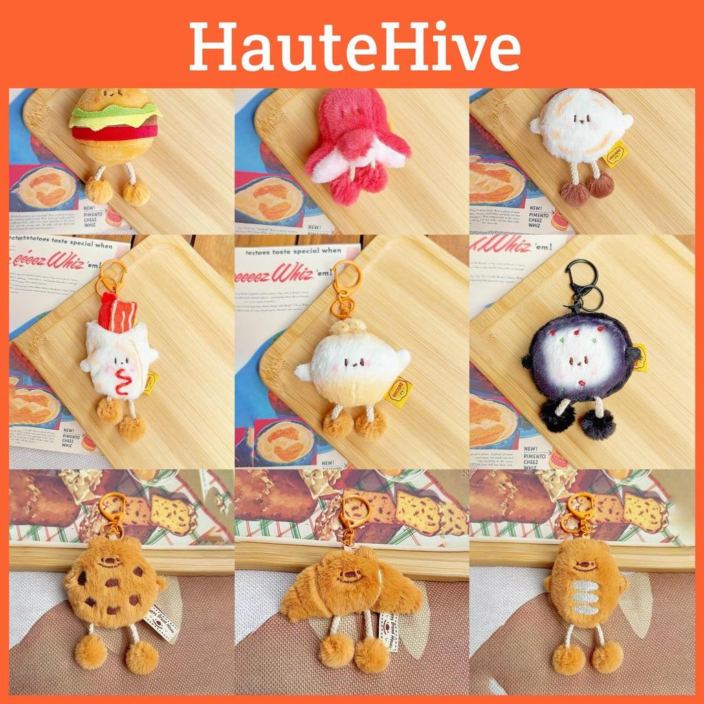Toast Bread Carrots Vegetables Plush Keychain Toy Pendant Cartoon Doll Gift