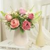 Nordic Simulation Flower 5-Forked Persian Grass Rose Fake Flower Decorate Wedding Venue with Floral Bouquets  Decorations Shooting Props