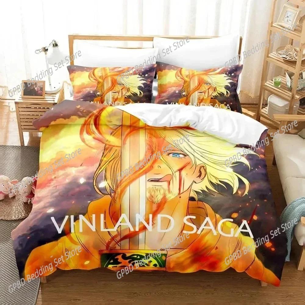 Comforter Anime Vinland Saga Bedding Set For Bedroom Soft Modern S Comefortable Kids And