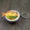 Cute Bowl Mini Chinese Food Food Keychain Simulation Key Ring