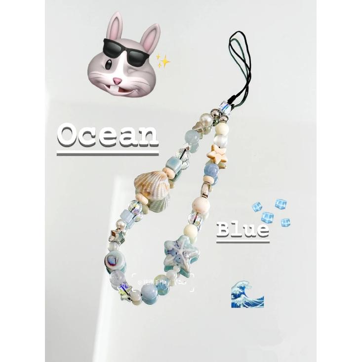 Blue Sea Legend Phone Chain Fresh CCD Lanyard Shell DIY Beaded Camera Pendant Anti-Lost Strap Legend of the Blue Sea