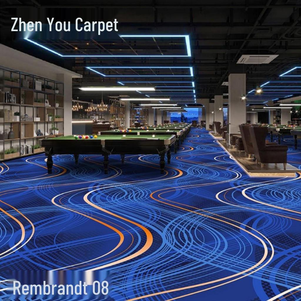Fire-Resistant, Durable, Colorfast Billiard Room Nylon Carpet 650g