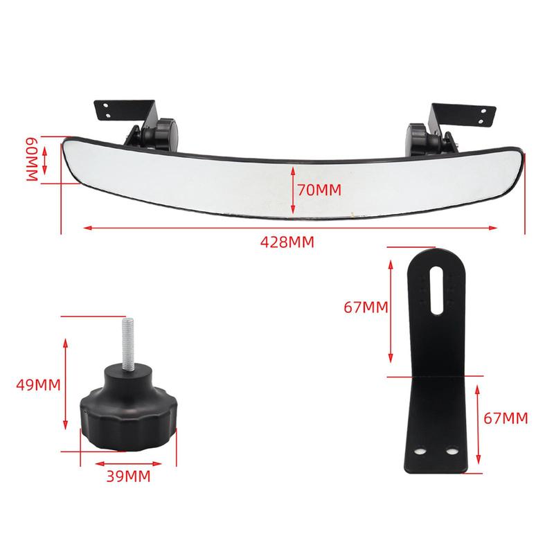 Golf Cart Rear View Mirror Spare Parts Durable Repair Parts Interior Trims Replacement Accessory Central Mirror for Yamaha