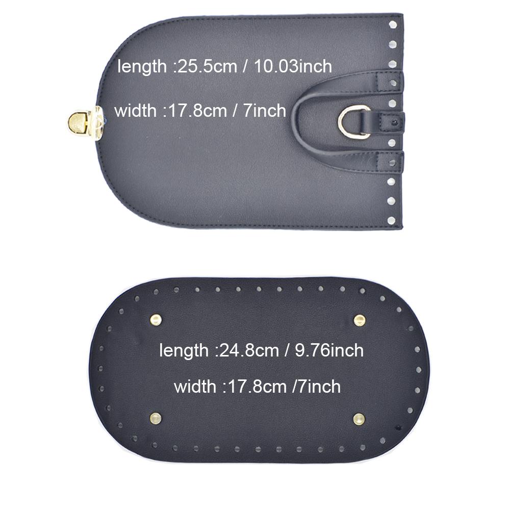 1Set Handmade Bag Bottom Flap Cover Hardware Package Accessories For Bags Diy HandBag Shloulder Straps For Diy Women Backpack