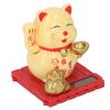   Cat Waving Arm Vivid Lovely Chinese Cat Solar Fortune Cat Statue Decoration for Decorating Front Desk Car Business Openings