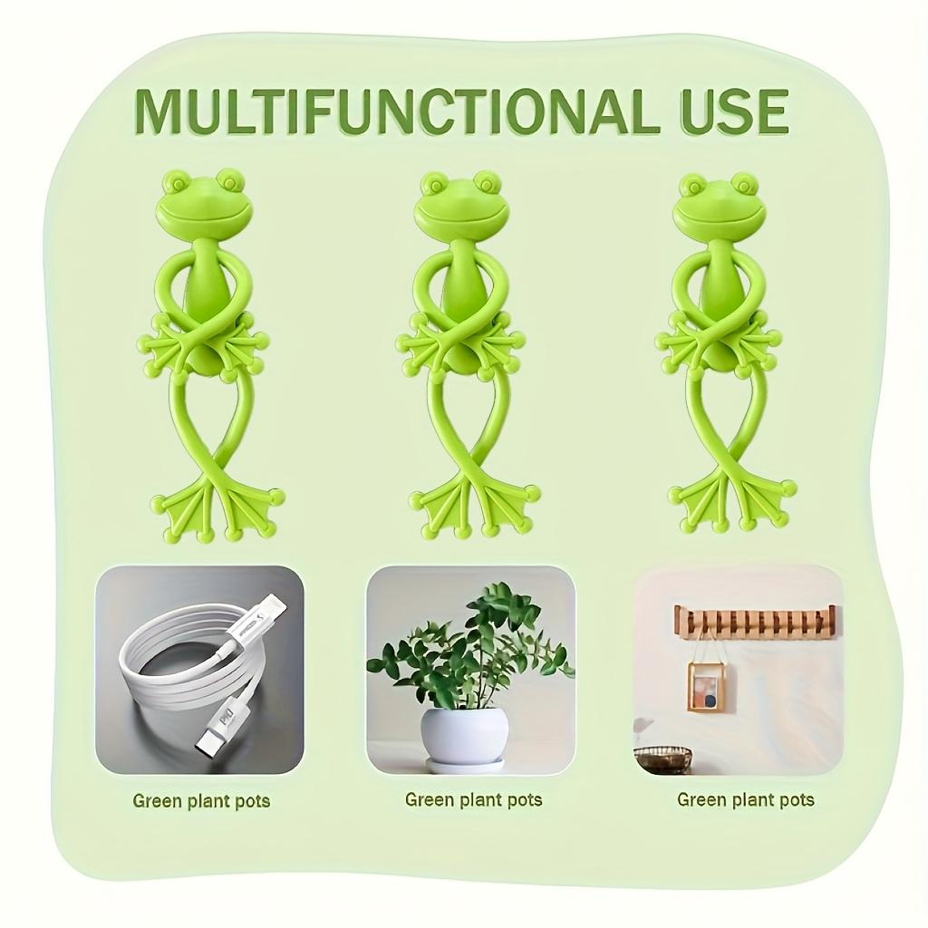 3 buc Suport de plante în formă de broască Simplu ca aspect, dar necompromițător în susținerea creșterii sănătoase, îmbunătățind vigoarea plantelor în timpul procesului de creștere