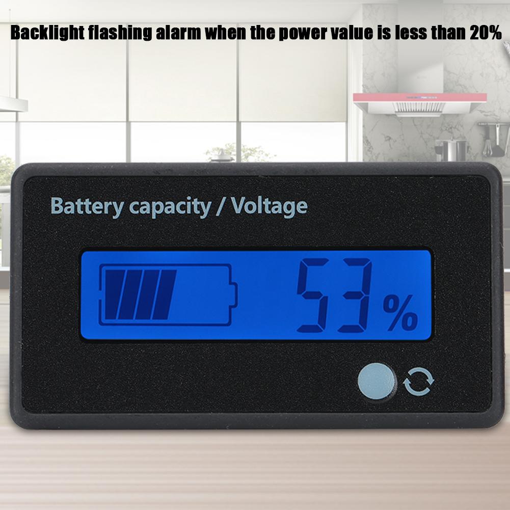 GY 6GD PCB HTN Battery Capacity Monitor Indicator LCD Display with Flashing Alarm 12 84V