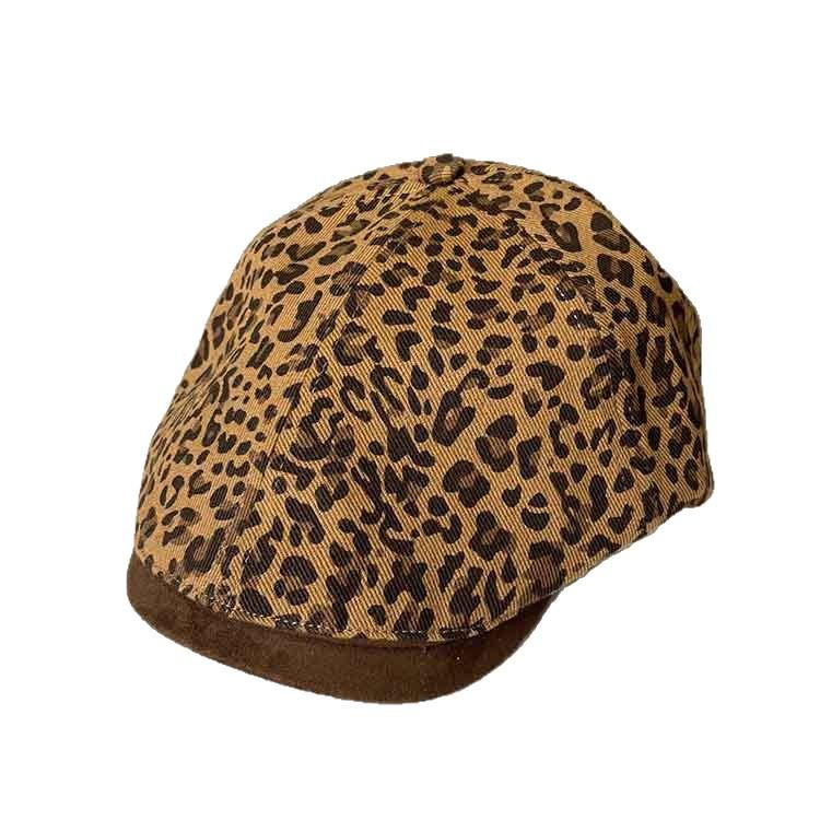 Fashion leopard print casual versatile forward hat female travel spice girl wear painter hat fashion street shot cap