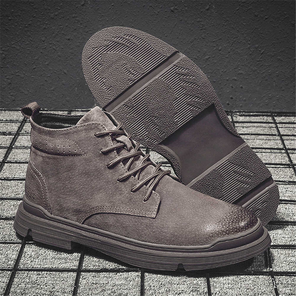 Fashion Winter 42-43 School Shoes Man High Shoes Men Boots Sneakers Sport Snaeker Bascket Luxury Brand Shors Industrial Sewing