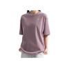 Reebok American Style Comfortable Versatile Round Neck Loose Short Sleeve T-Shirt Unisex T-Shirts Gray Purple 24SRM433UGP3